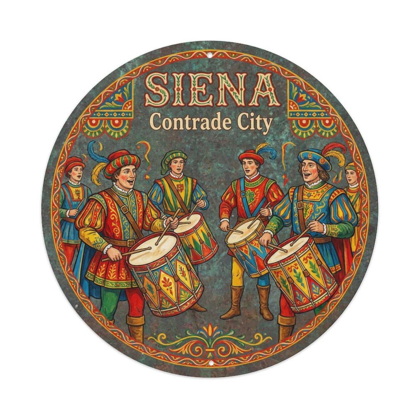 Vintage Travel Siena Italy Journey 1 Metal Tin Sign