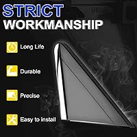 Vista 3 de A-Premium Panel de apliques de bandera para espejo de conductor compatible con Chrysler Town & Country 08-16 y Dodge Grand Caravan 08-20 y Ram C/V