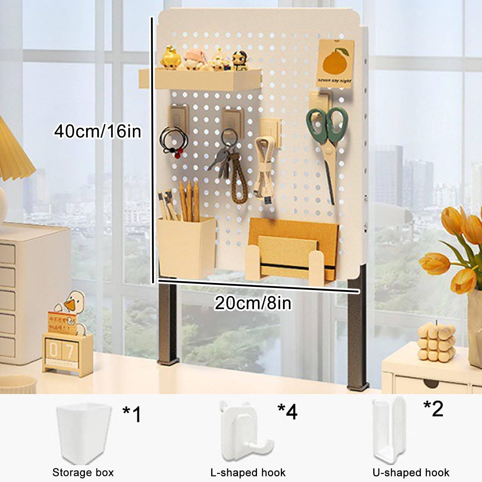 Stecktafel für den Schreibtisch, ohne Bohren, Trennwand und Trennwand, platzsparend, für Zuhause und Büro, Slish Schreibtischzubehör
