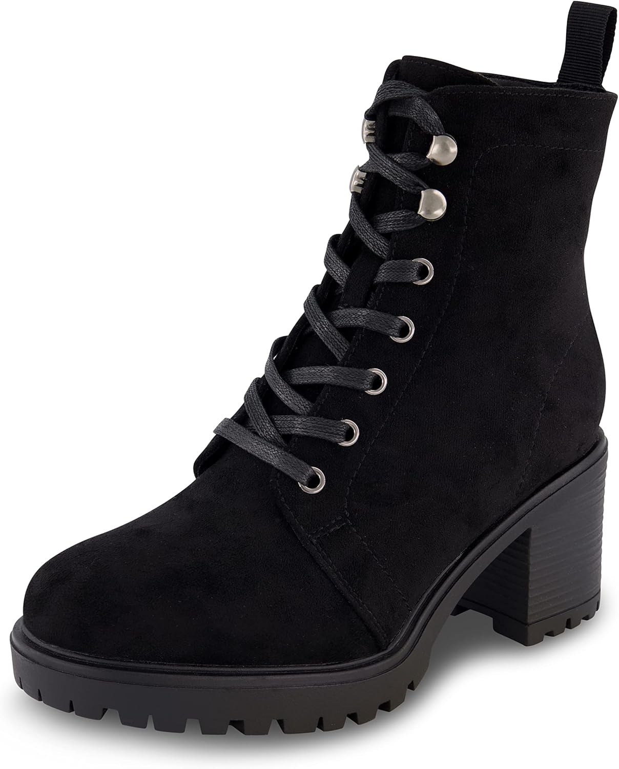 CUSHIONAIRE Women's James lace up boot +Memory Foam, Wide Widths Available