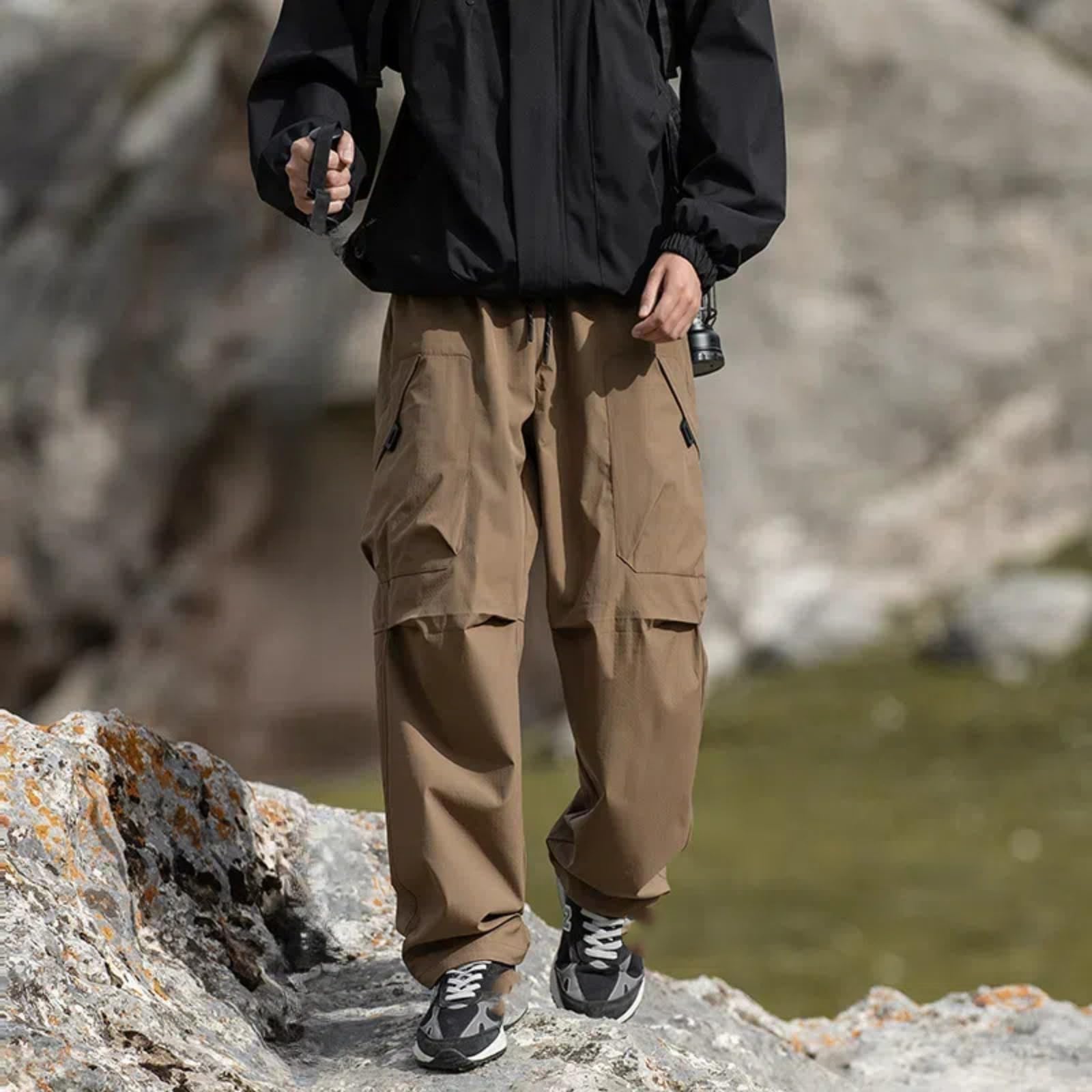 Pantaloni Sportivi Casual in Stile Americano per Gli Uomini in Primavera e Autunno Pantaloni Lisci con Coulisse