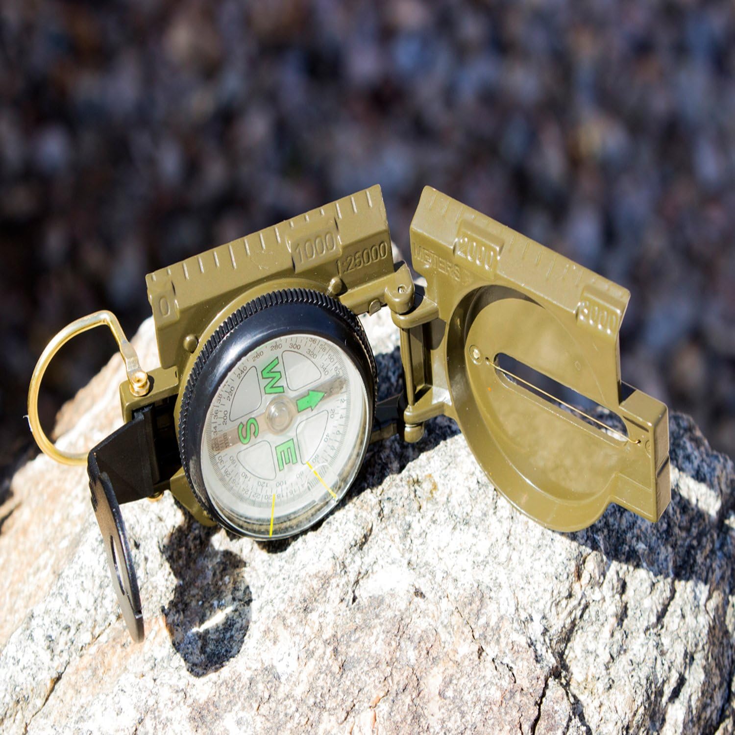 JSI Best Lensatic Military Compass for Easy Map Navigation - Professional Grade Survival & Mapping Gear-image-25