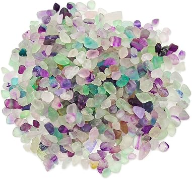 Aquarium Gravel,Natural Mutilcolor Fluorite Decorative Crystal Pebbles-Rose Stones, Crystals Gravel Quartz Tumbled Stone,Aquarium Gravel Sea Glass Rock Crystal Pebbles for Plants, Vase Filler-01
