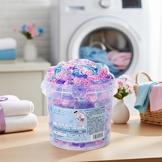 100PCS 5 In 1 Laundry With Fabric Softener & Scent Beads,Deep Cleaning Detergent With Fabric Softener Beads & Long-Lasting Freshness (100PCS)
