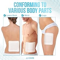 Vista 6 de JJ CARE Aderezo adhesivo impermeable para isla (paquete de 50), gasa estéril con bordes de 6 x 6 pulgadas, vendajes de gasa adhesivos envueltos