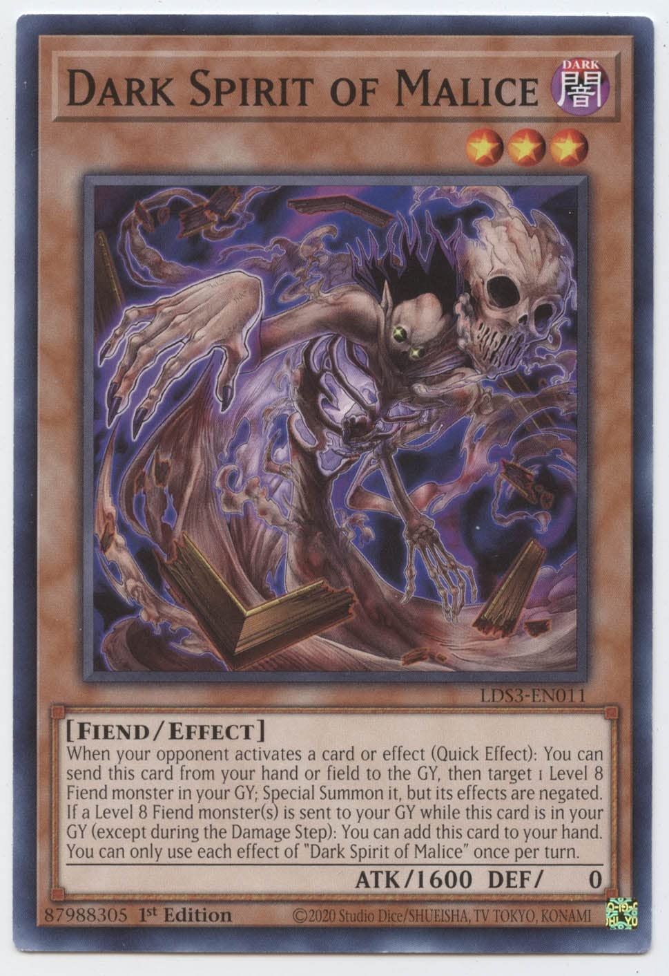 Yu-Gi-Oh! Dark Spirit of Malice - LDS3-EN011 - Common