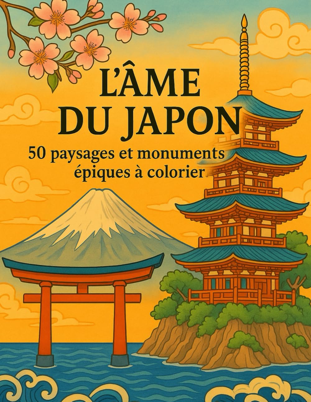 L’ÂME DU JAPON: 50 paysages et monuments épiques à colorier