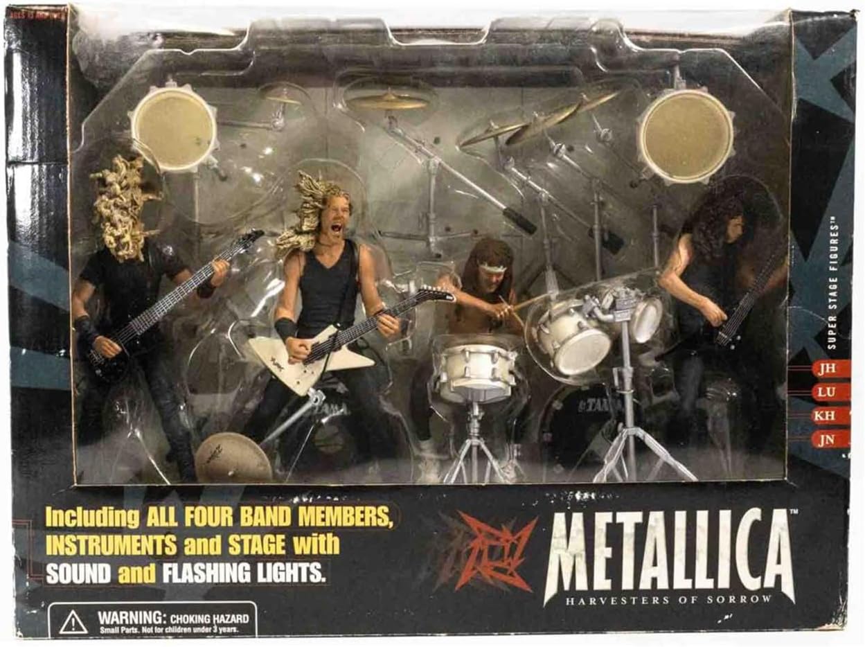 McFarlane Spawn.Com Metallica Action Figures on Stage with Lights and Sound