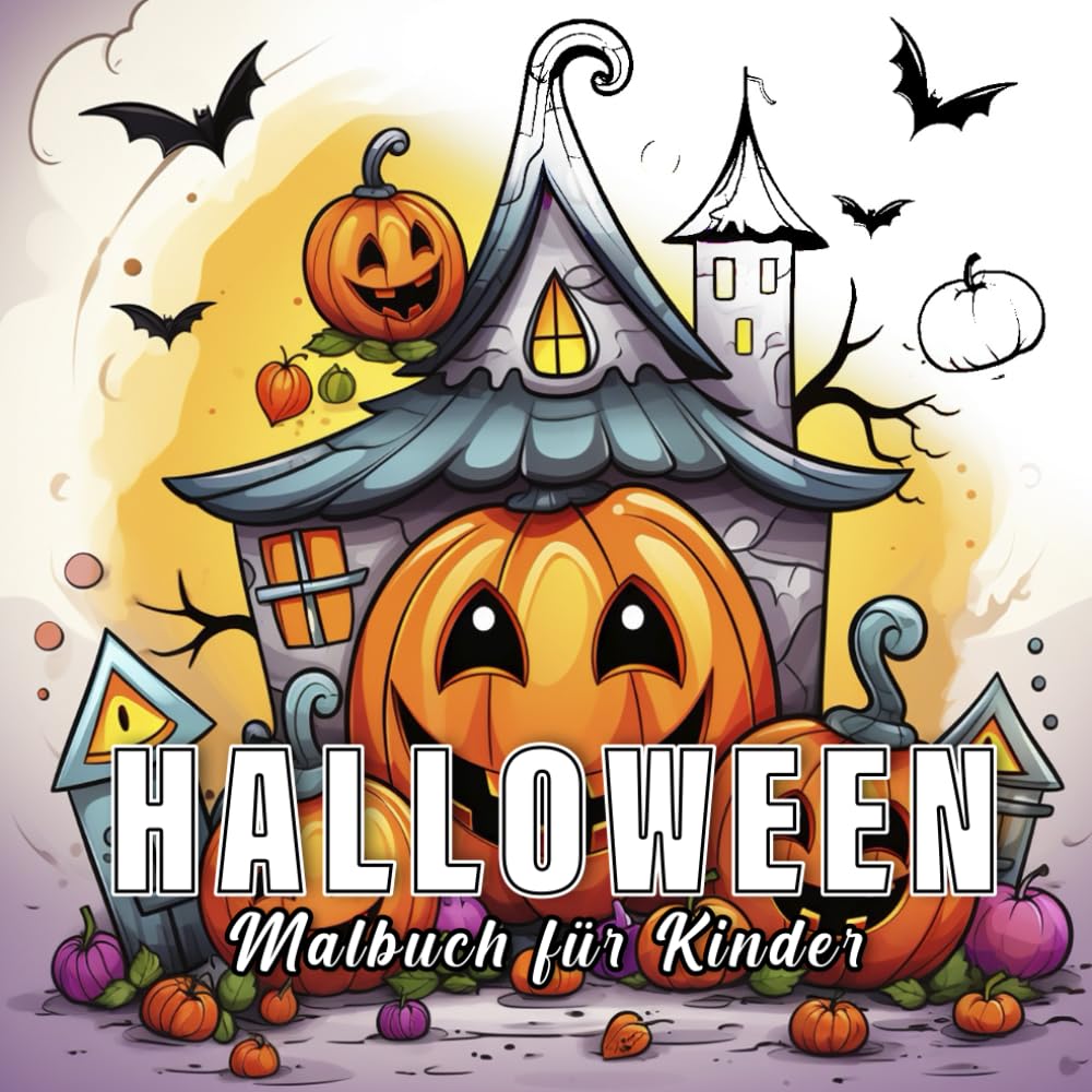 Halloween: Malbuch für Kinder mit 60 Halloween. (Kleine Welten)