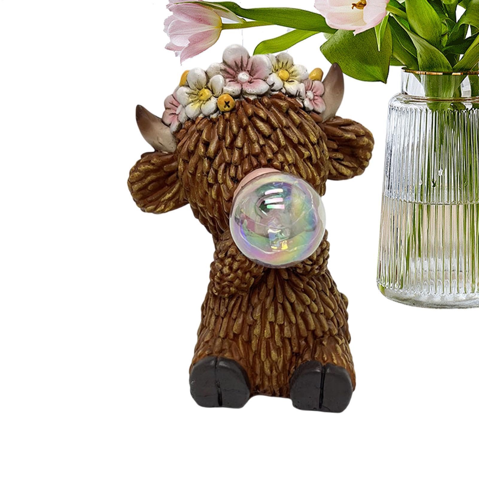Figurine en résine solaire avec design bulles étanche pour balisage de sentier d'été