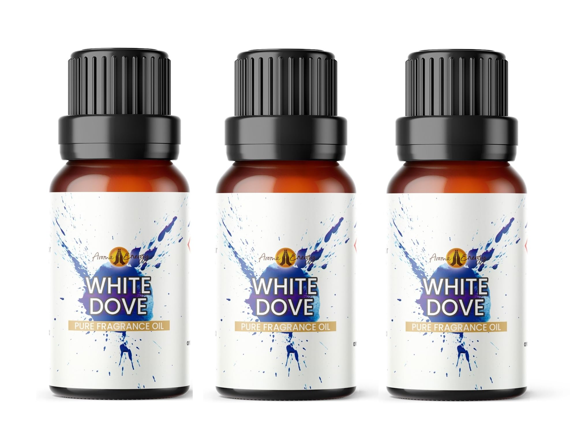 White Dove Fragrance Oil 30ml (3x10ml) - Highly Concentrated Scented Oil for Diffusers & Candle Making - Fresh Clean Soap Aroma - Made in UK, Vegan & Cruelty-Free - Perfect for Wax Melts & Soap Making