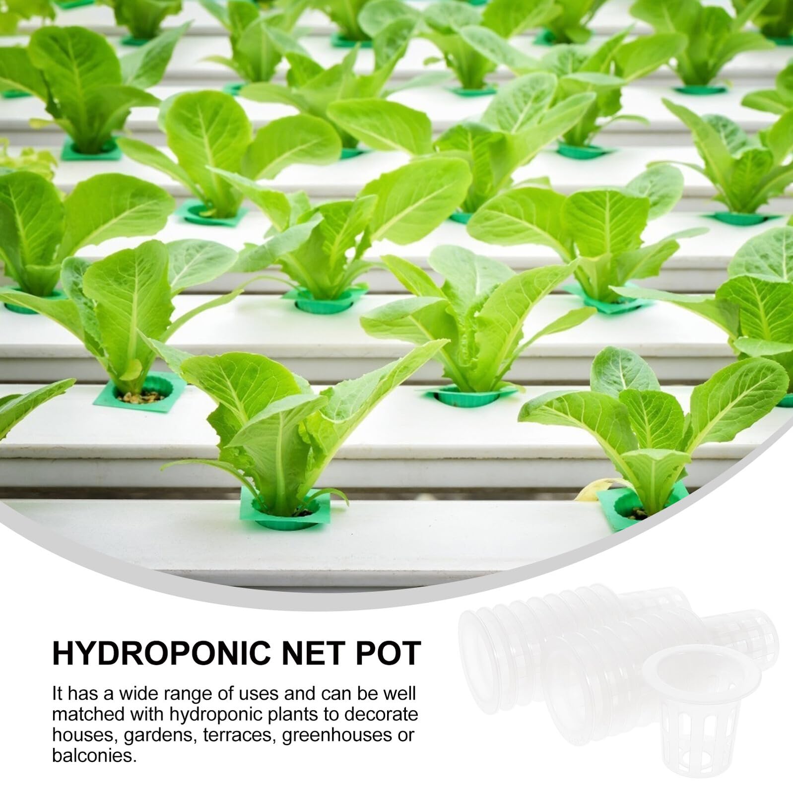 SUPVOX 100 pièces Lot de Paniers de Culture Hydroponique PP Durables Godets Semis Pratiques pour Légumes Fruits et Fleurs Structure Aérée pour Racines Solides et Résistants