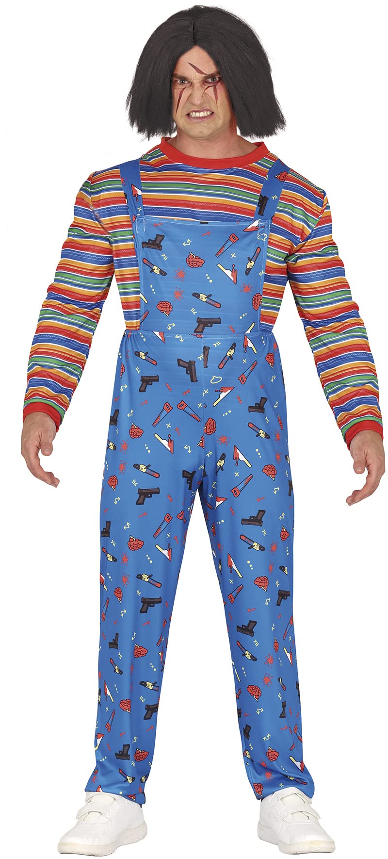 FIESTAS GUIRCA Disfraz de Muñeca Asesina - Juguete de Terror Disfraz Halloween Hombre