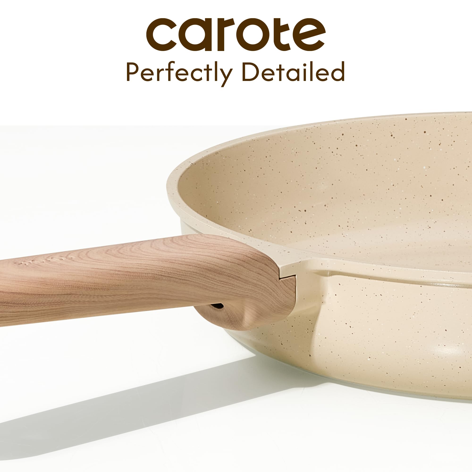 CAROTE 10" Ceramic Nonstick Frying Pan -7