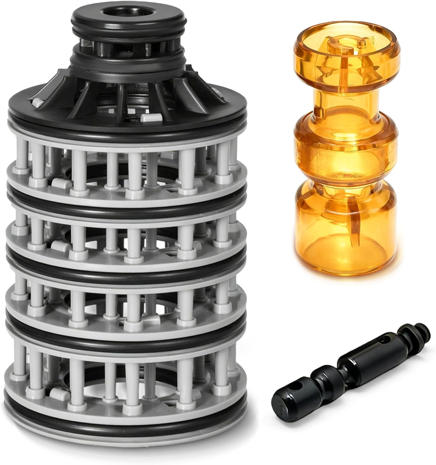 New Upgraded WS1 Water Softener Interior Rebuild Kit, Interior Repair Kit Bundle for Clack WS1 Series, Including Spacer Stack V3005, Regeneration Piston V3174 and Downflow Piston V3011