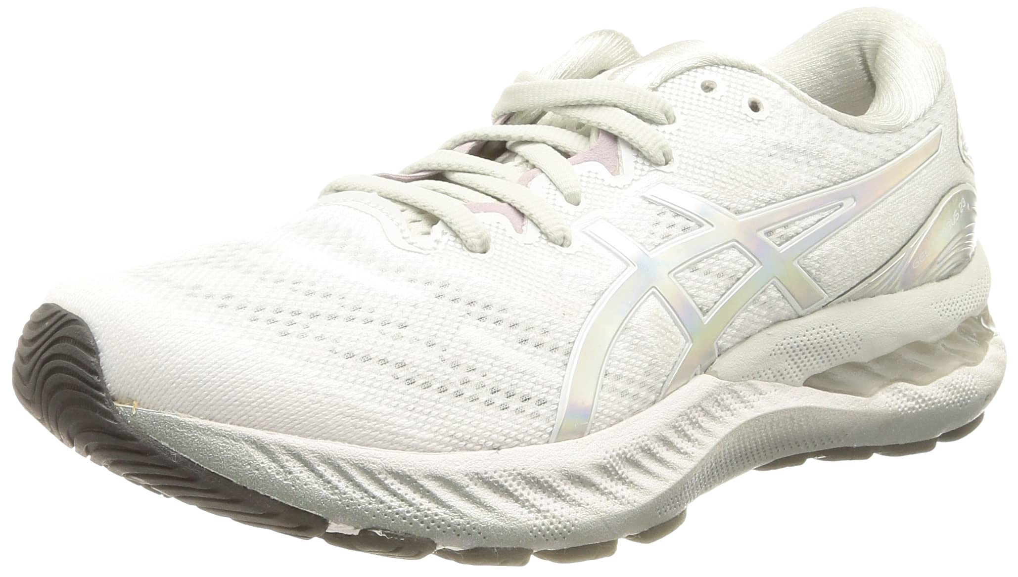 Asics Femme Gel-​Nimbus 23 Platinum Chaussures de Sport, Glacier Grey/​White, 37.5 EU