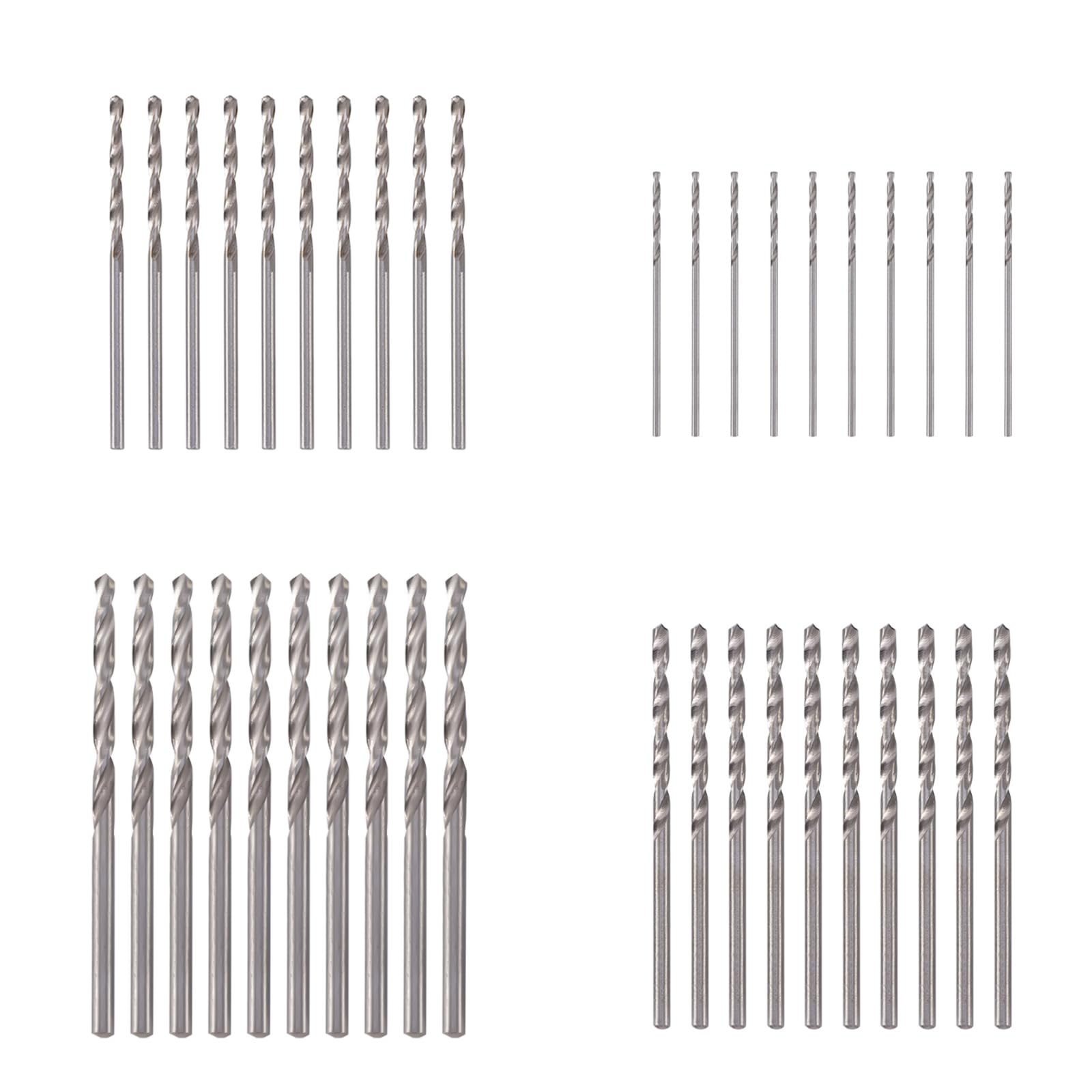 40 Piezas Mini Brocas Madera Hss Juego de Brocas de Cobalto 0.5/1/1.5/2 mm Broca Hss Cobalto Brocas Helicoidales Brocas para Metal Madera Plástico
