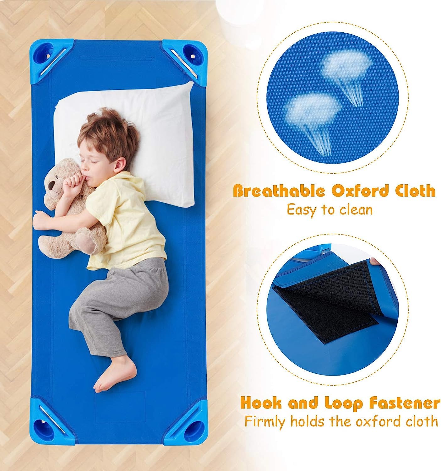 Daycare Cot Costzon Stackable Kids Naptime Cot, Toddler s Rest Mat