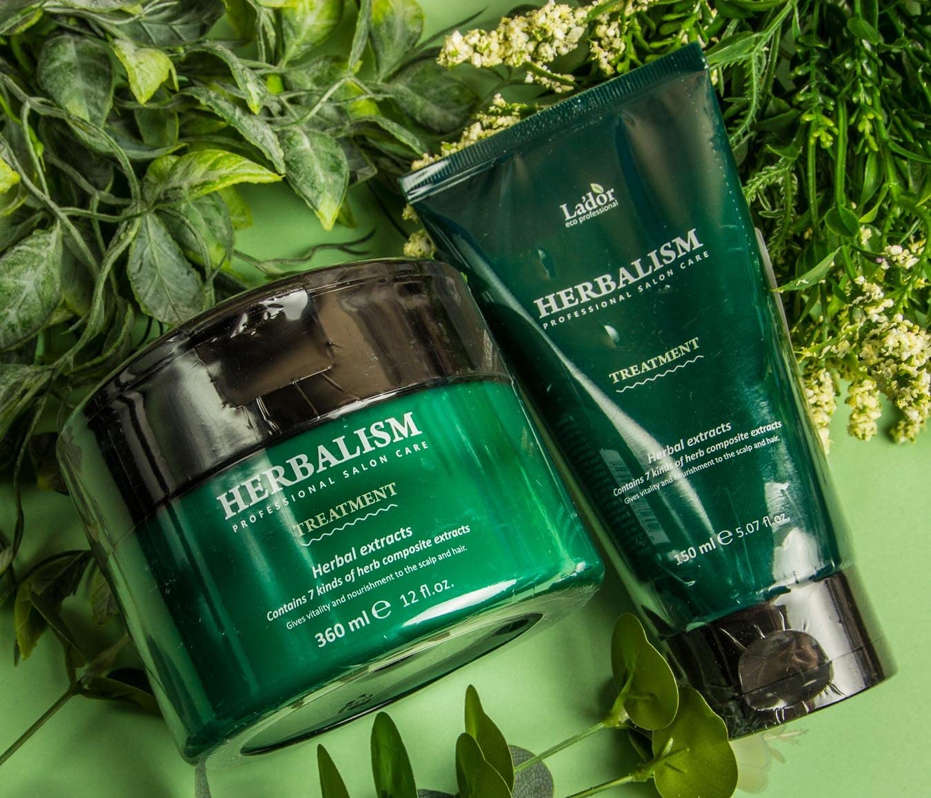 LA'DOR Herbalism Hair Treatment 12 Fl Oz Herbal Hair Mask 360ml Contains 20 Types of Amino Acids and 7 Types of Herbal Extracts that Nourish Damaged Hair Vegetable Oils Moisturizing Effect