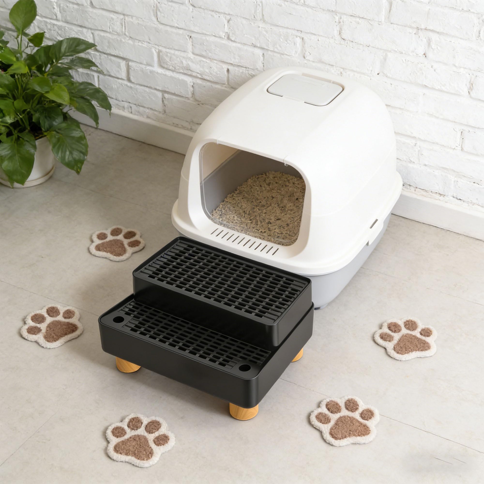 Cubo de basura silencioso de dos capas con tecnología de bajo ruido para noches tranquilas y caja inteligente reforzada para mascotas