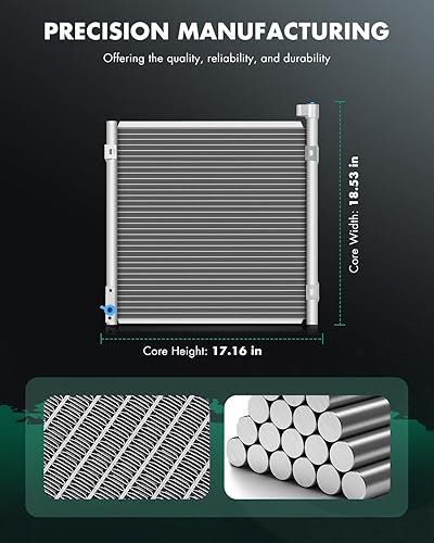 Vista 95 de SCITOO Aire acondicionado condensador compatible con Chevrolet, para modelos GMC - Silverado 2500 HD 2015-2019 - Sierra 2500 HD 2015-2019 - 6.0L