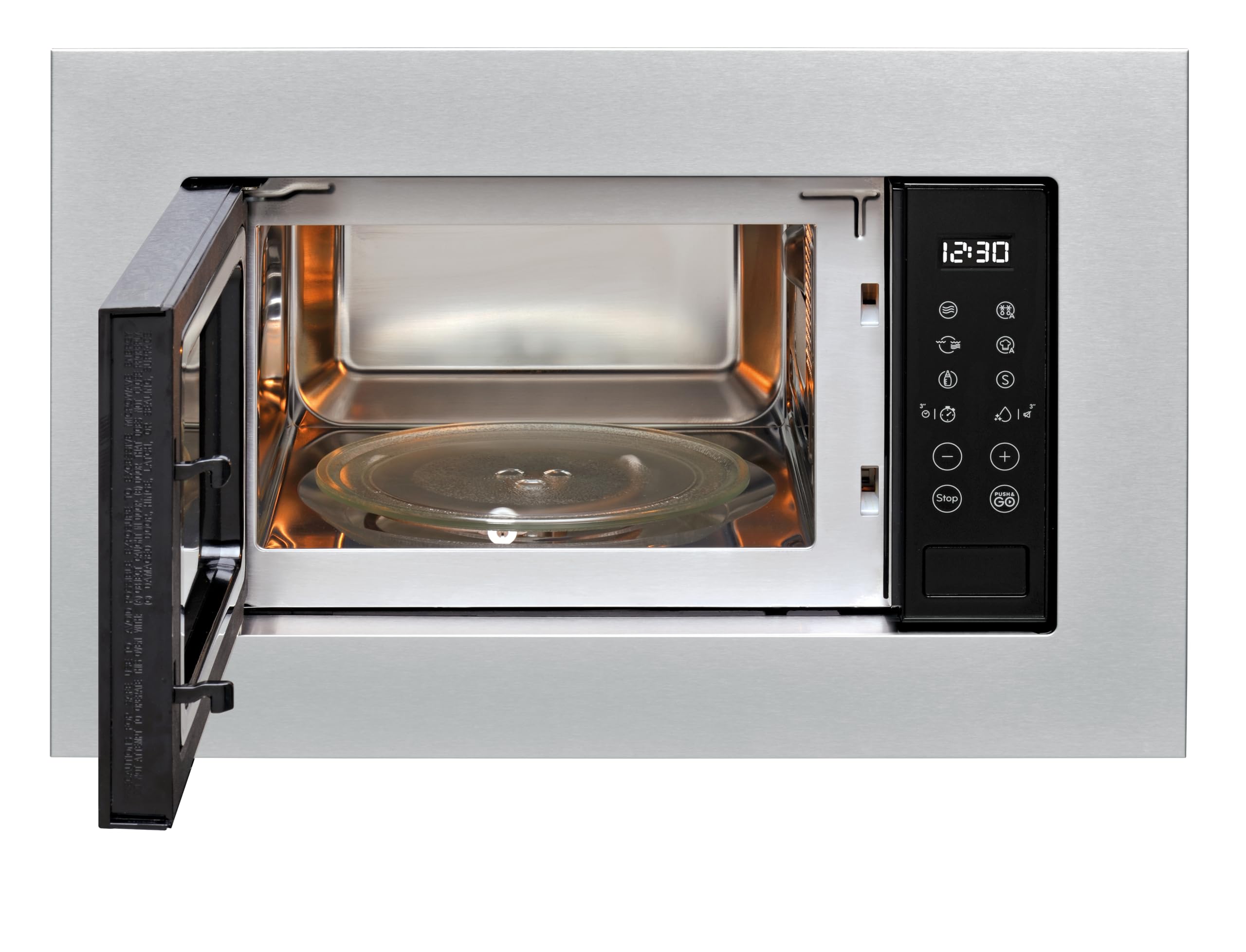 Indesit MWI 120 GX.1 - Microonde Da Incasso Con Grill Da 20L. Potenza Massima Microonde 800W, Potenza Grill 1000W. Sicurezza Bambini, Push And Go, Auto Cook, EasyCleaning 39 x 59,4 x 34,9 cm