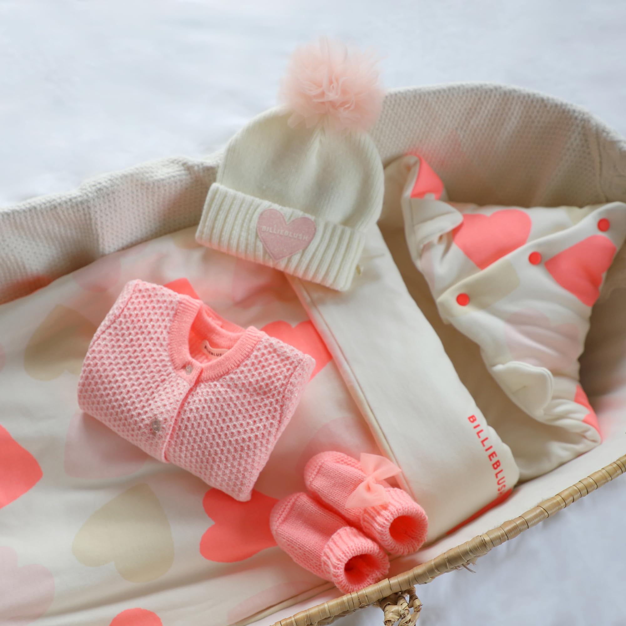 Billieblush Sweter dziewczęcy typu kardigan, U21435, Brzoskwinia, 12 Miesięcy