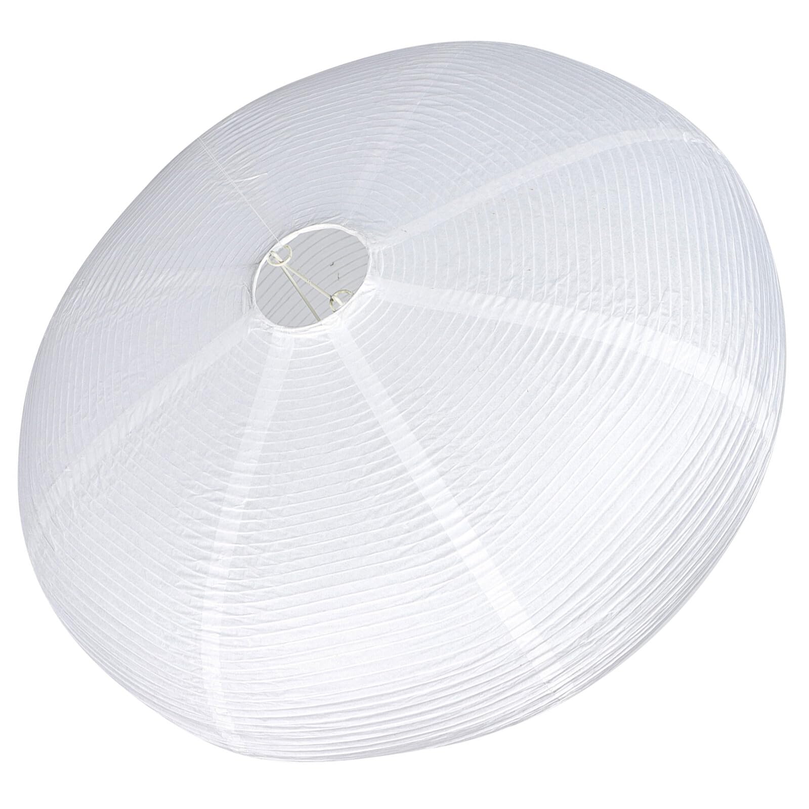 AUTSUPPL Paper Pendant Light Shade Ceiling Light Cover White Round Simple Artistic Paper and Metal Lamp Shade Easy to Install for Home Decoration and Study 19.65X19.65X7.86In