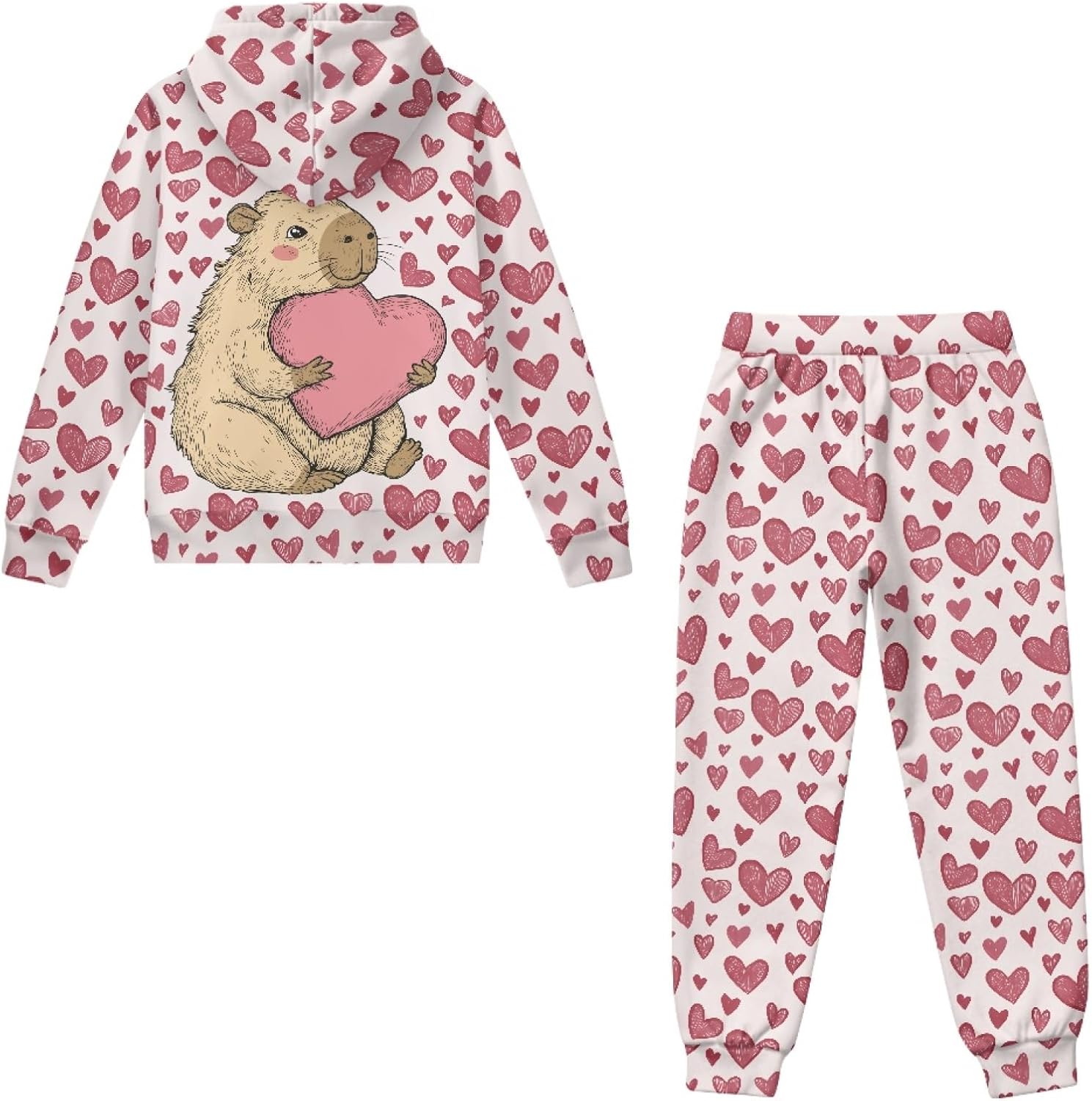HUIACONG Boys Girls Sweatsuits for Kids Sweat Set for Children Sweat Suit