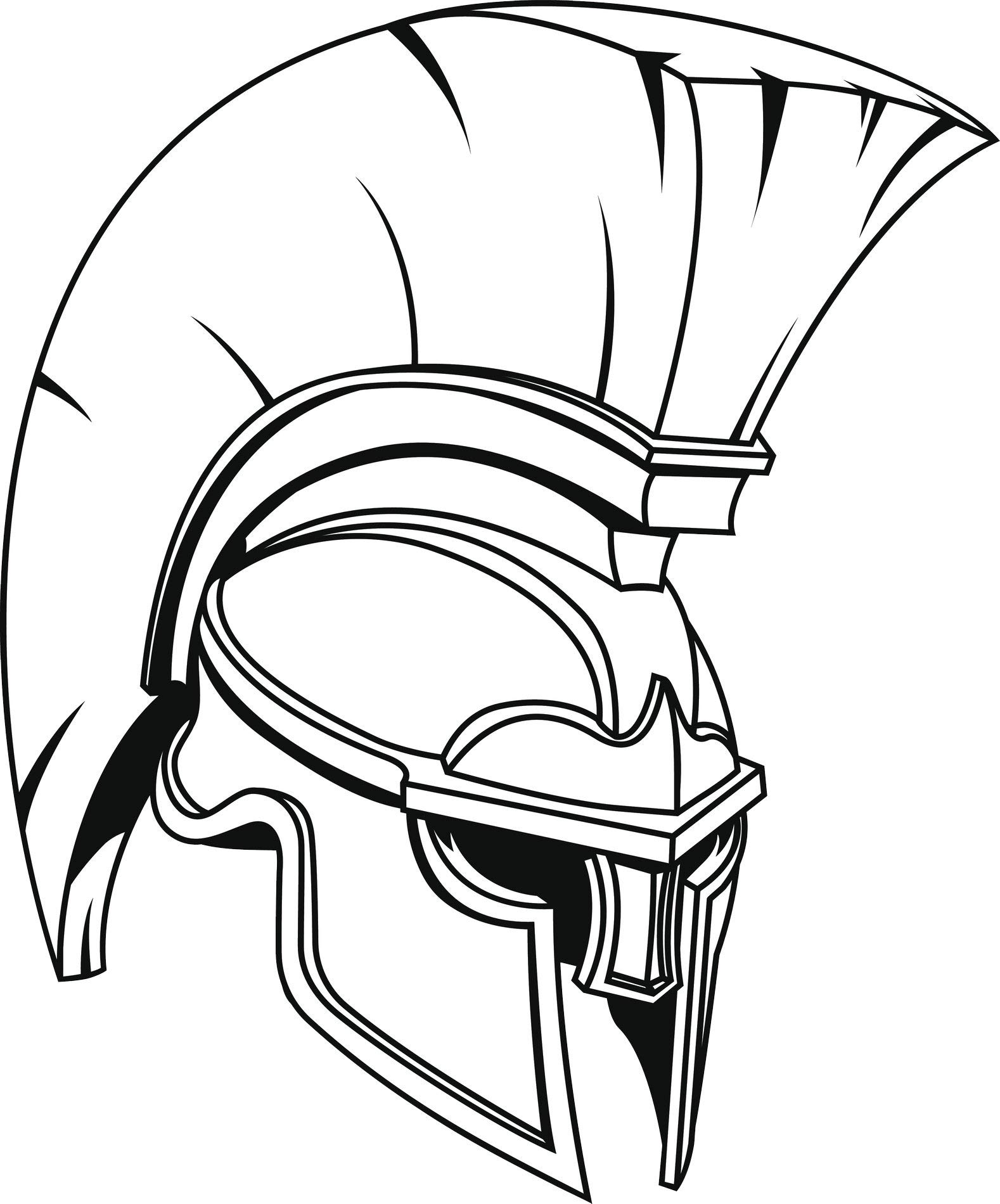Roman Helmet Coloring Page