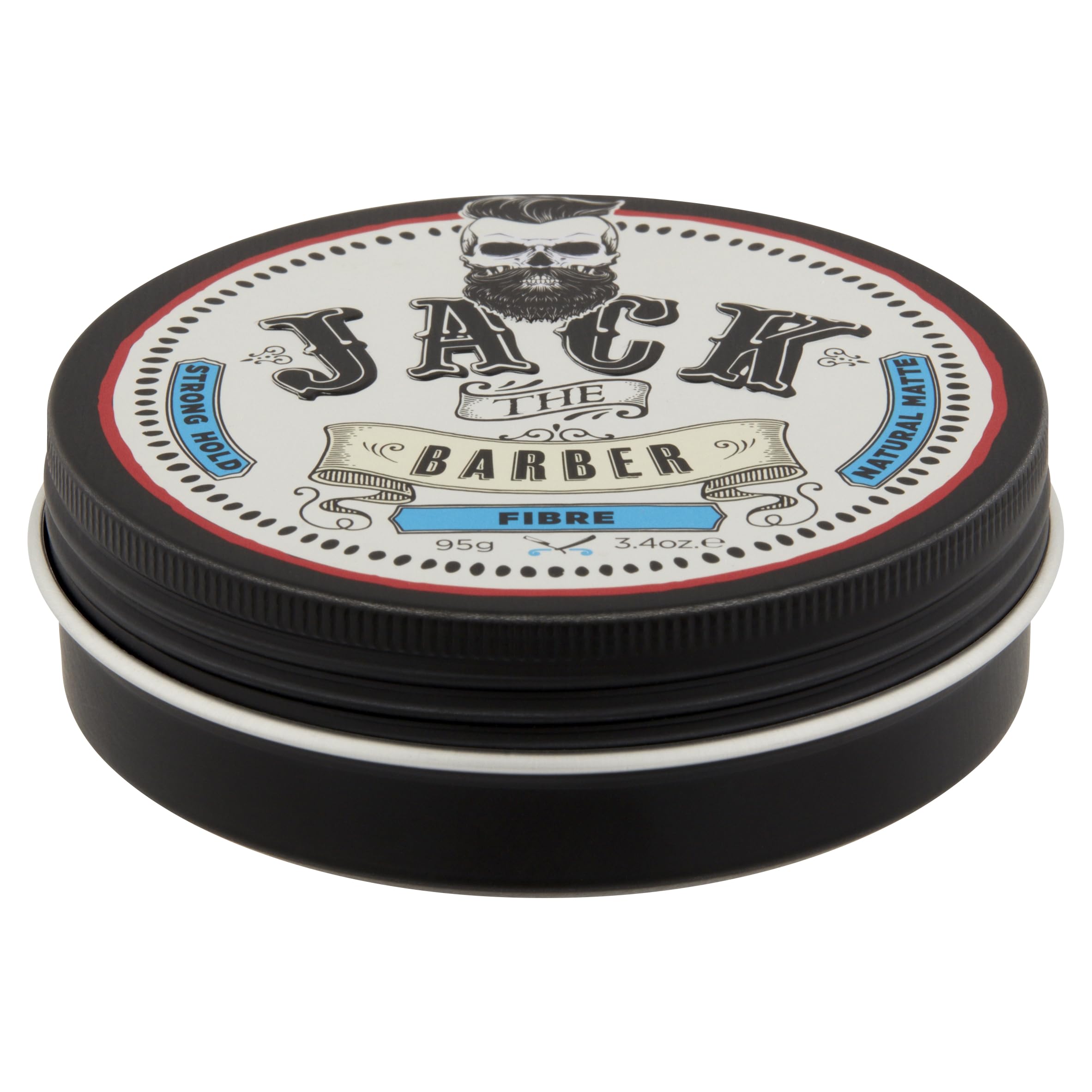 JACK THE BARBER Faser: Starker Halt, natürliches mattes Finish, füllt feines oder dünner werdendes Haar, sofort dicker, Haarverdichter und Topper für feines Haar, für alle Haartypen, 95 g
