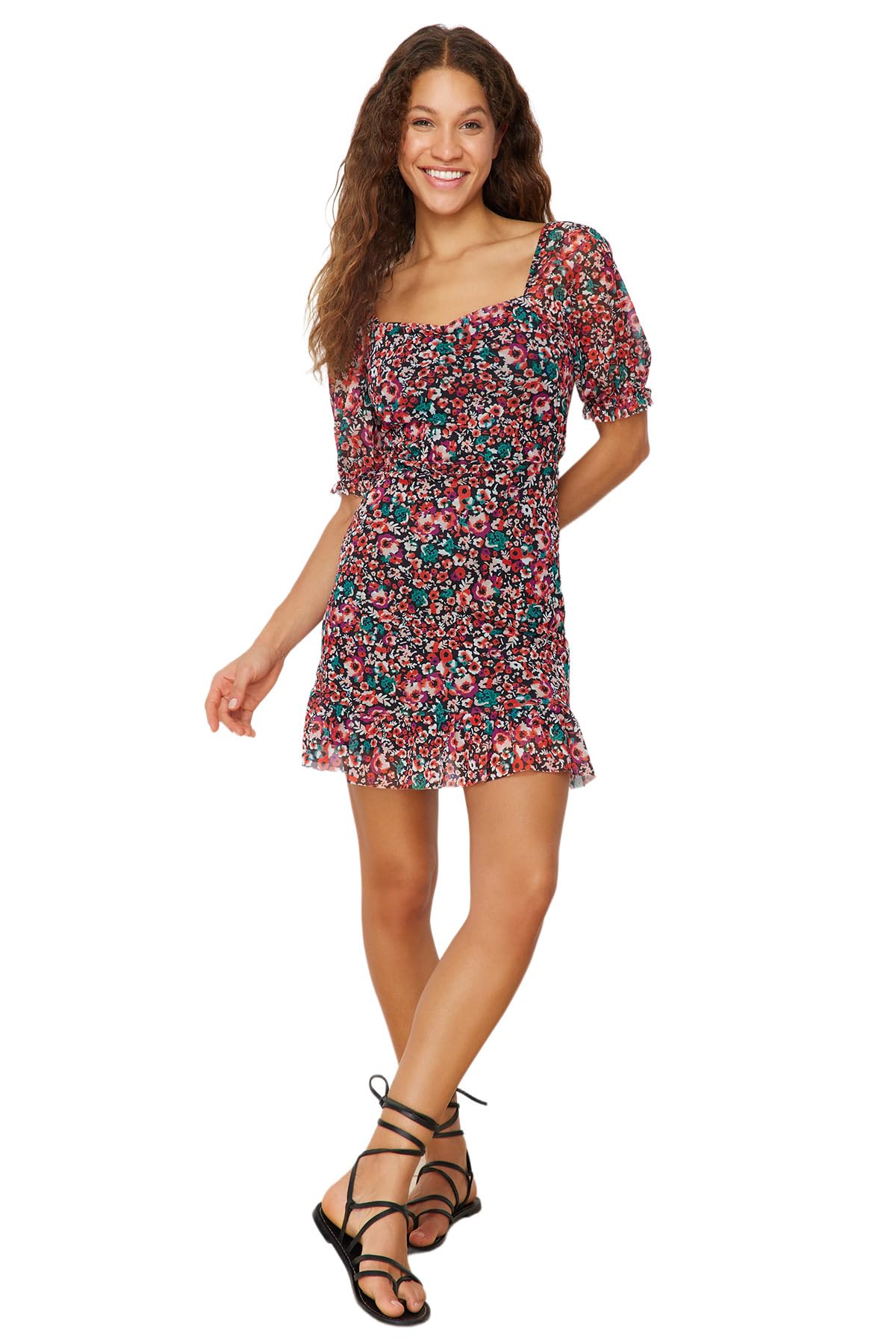 Trendyol Woman Mini A-line Regular fit Knit Dress