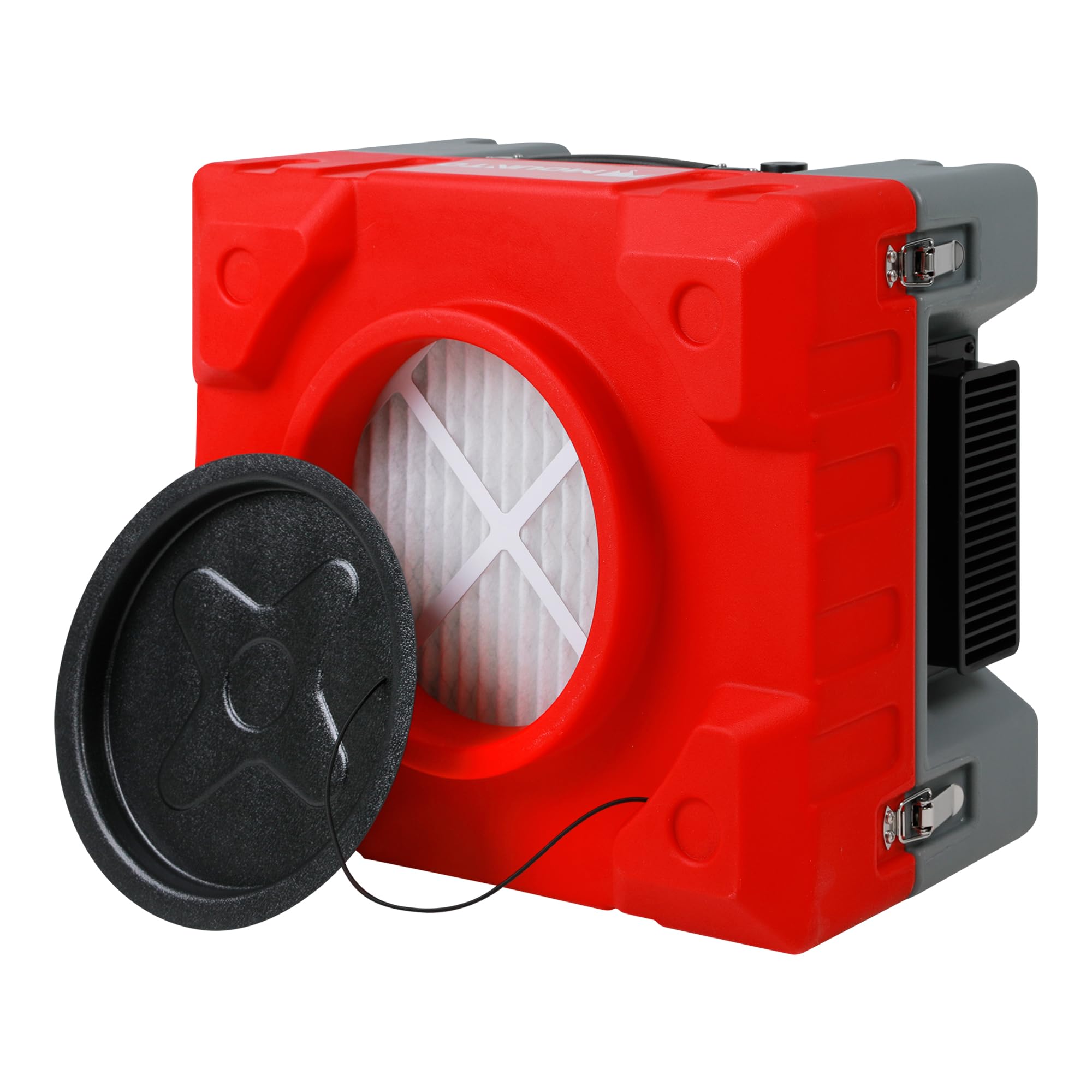 MOUNTO 550cfm Hepa Air Scrubber Industrial Air Cleaner- 550cfm Portable Air Purifier w Variable Speed Dual Outlet for