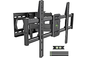 onn. Full Motion TV Wall Mount for 50 to 86 Inch TVs,...