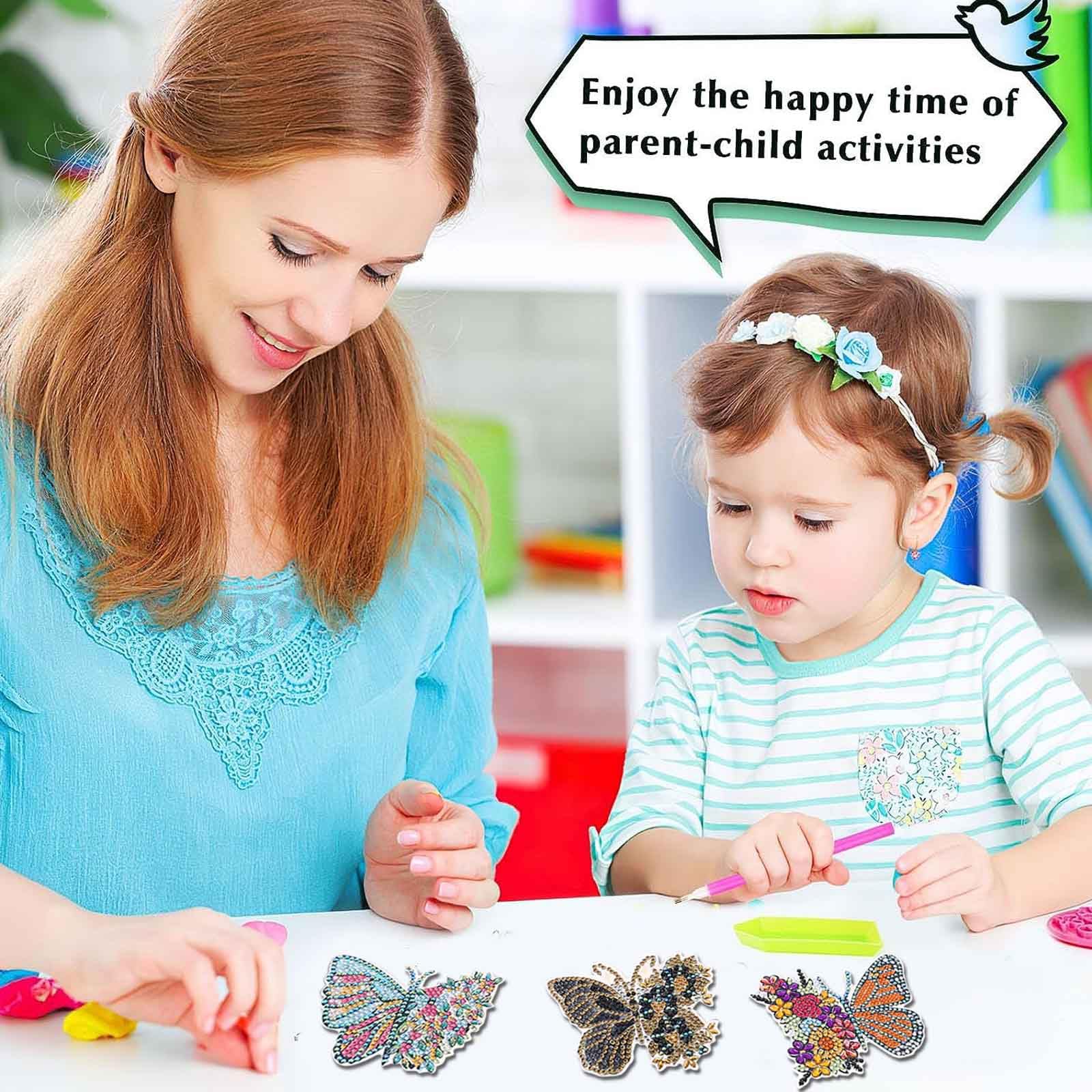8-teiliges Diamant-Kunst-Untersetzer Set – DIY 5D Huhn-Motive, Mit Zubehör, Für Heimdekoration & Geschenke