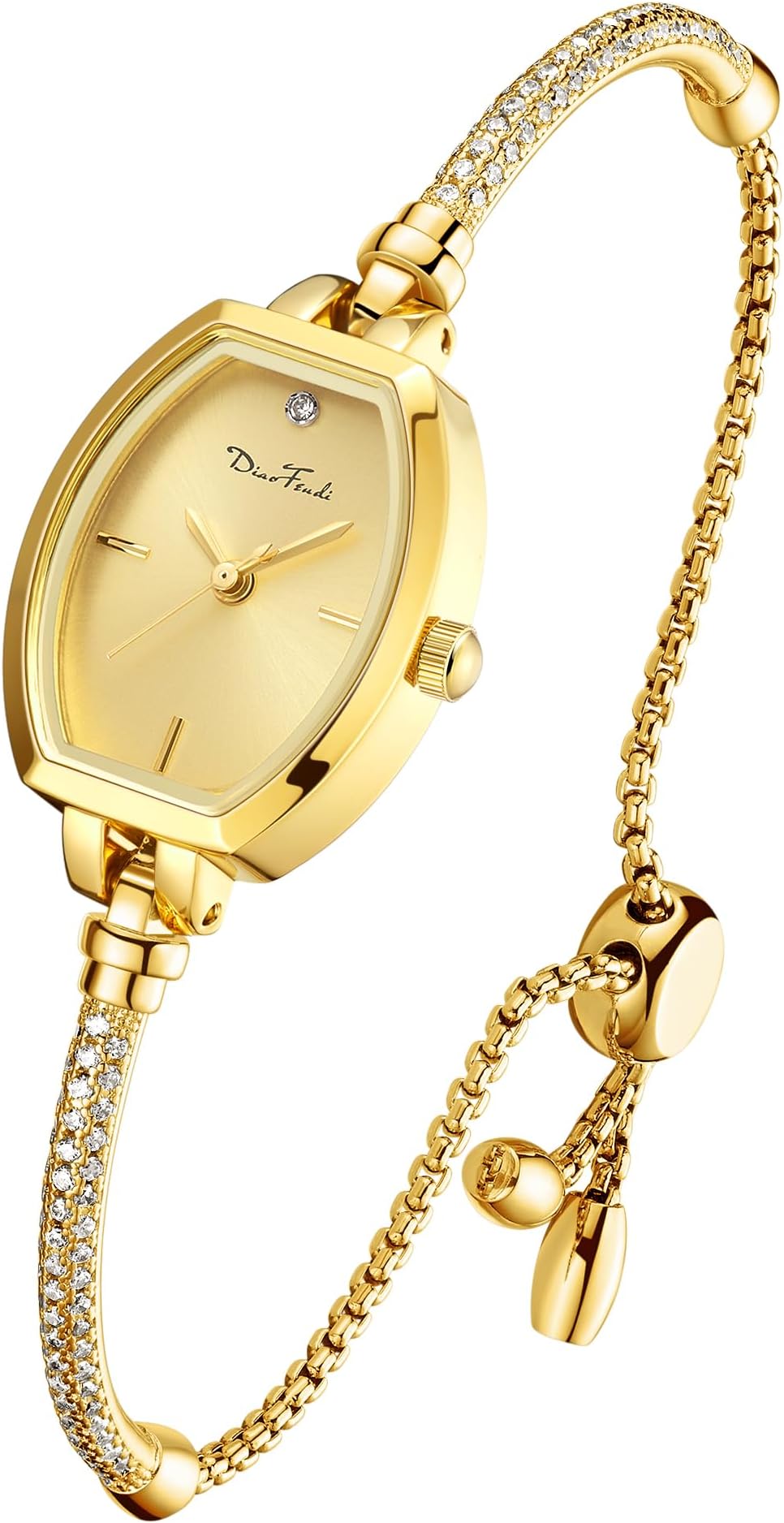 Petite Bracelet Watch for Women, Gifts for Girlfriend Diamond Dress Analog Watch Waterproof