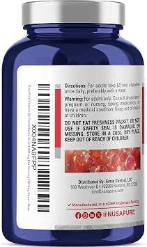 Vitamin B5 Pantothenic Acid, Vegan, Non-GMO, 1200mg, 100 Caps - 50 Servings | Dietary Supplement Formula, Pantothenic Acid & Calcium, Suitable for Adults, Manufactured in a cGMP Registered Facility USA