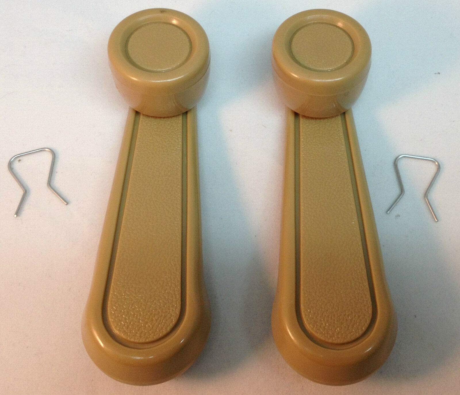 Performance PFM-975456 Interior Window Crank Handle with Zinc Pair Set Beige for Various Toyota Models