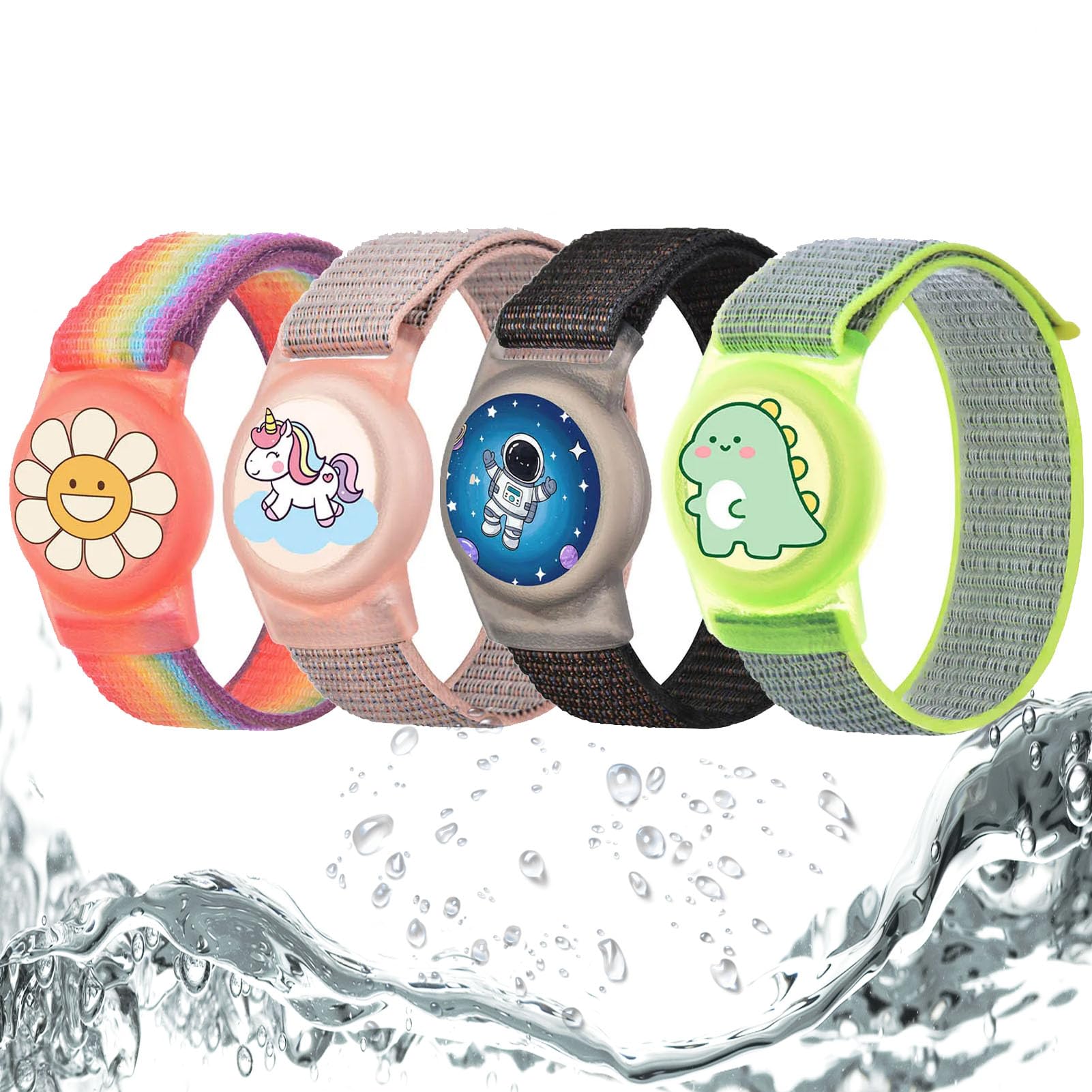 Dingfeiyu Airtag Pulsera niño, Funda Airtag Llavero Case Holder, Correa protección niños, localizador GPS Pulsera para niño Anti-arañazos — view 17