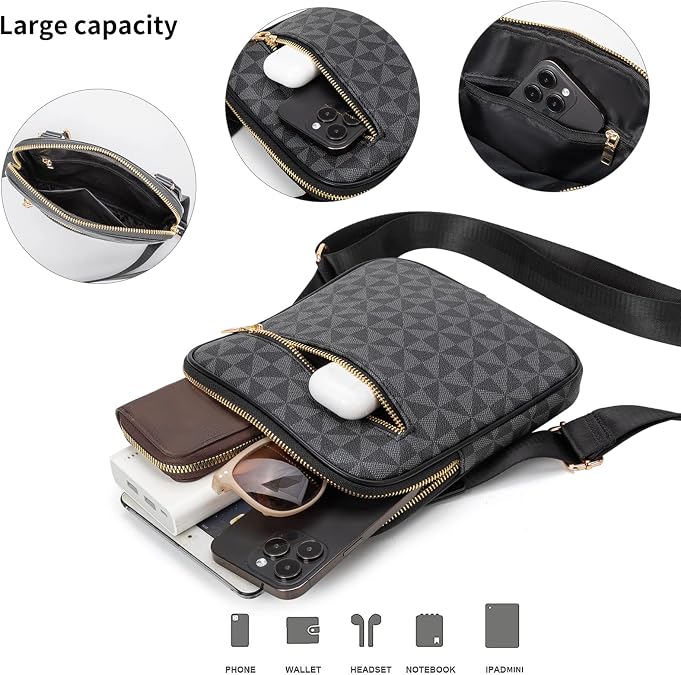Crossbody Bag for Mens, Men's commuter shoulder bag, Travel bag Work Business Small men's satchel