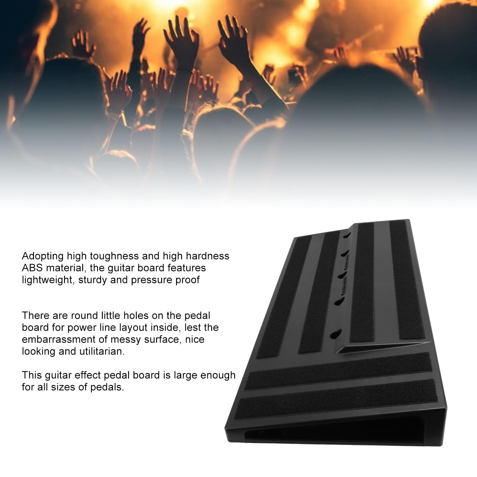 Efekty Gitarowe Pedalboard Solidny i Wygodny do Występów na żywo w Domu 21,7 X 10,6 X 2,8 Cala dla Gitarzysty