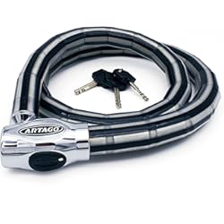 Artago 32S Opiniones Artago 5312 Candado Articulado Cadena Antirrobo , Cerradura Alta Seguridad DISC-TECH ART+, Cuerpo de Cierre Blindado Acero Giratorio 360º, Tapa Anti-Polvo, Motos, Scooters, Bicicletas, 120 cm