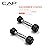 CAP Barbell 3 LB Rubber Coated Hex Dumbbell Hand Weight - Pair | Chrome Handle