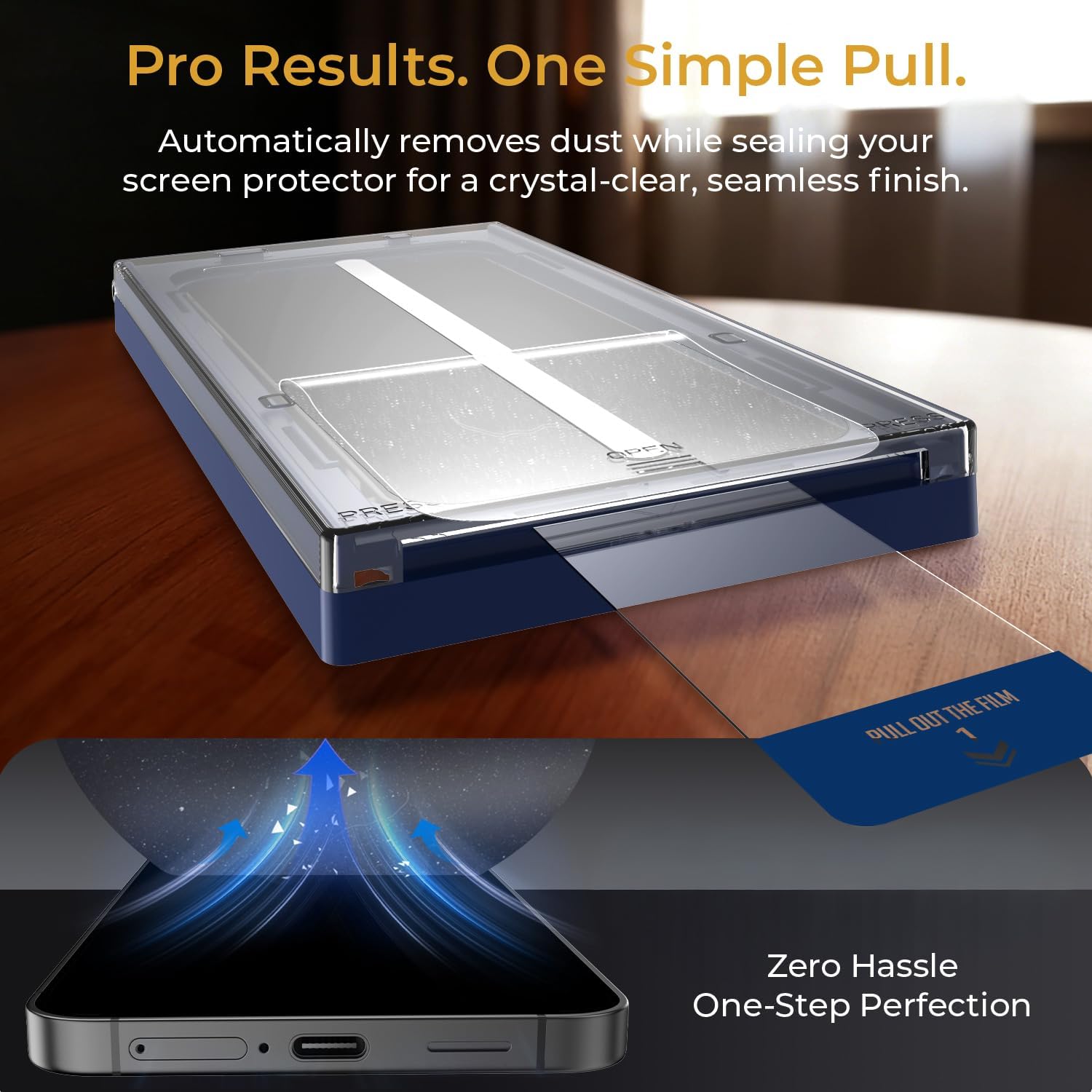 BUFF LABS for Samsung Galaxy S26 Ultra Clear Magnetic Case with Screen Protector and Camera Lens Protector, 3-in-1 Full Body Protection Bundle, Anti-Yellowing, Auto-Alignment, HD Clear Lens