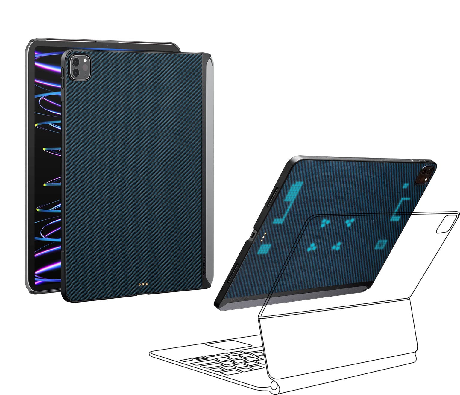 Amazon.co.jp: 「PITAKA」2022/2021 iPad Pro 12.9インチ ケース New 