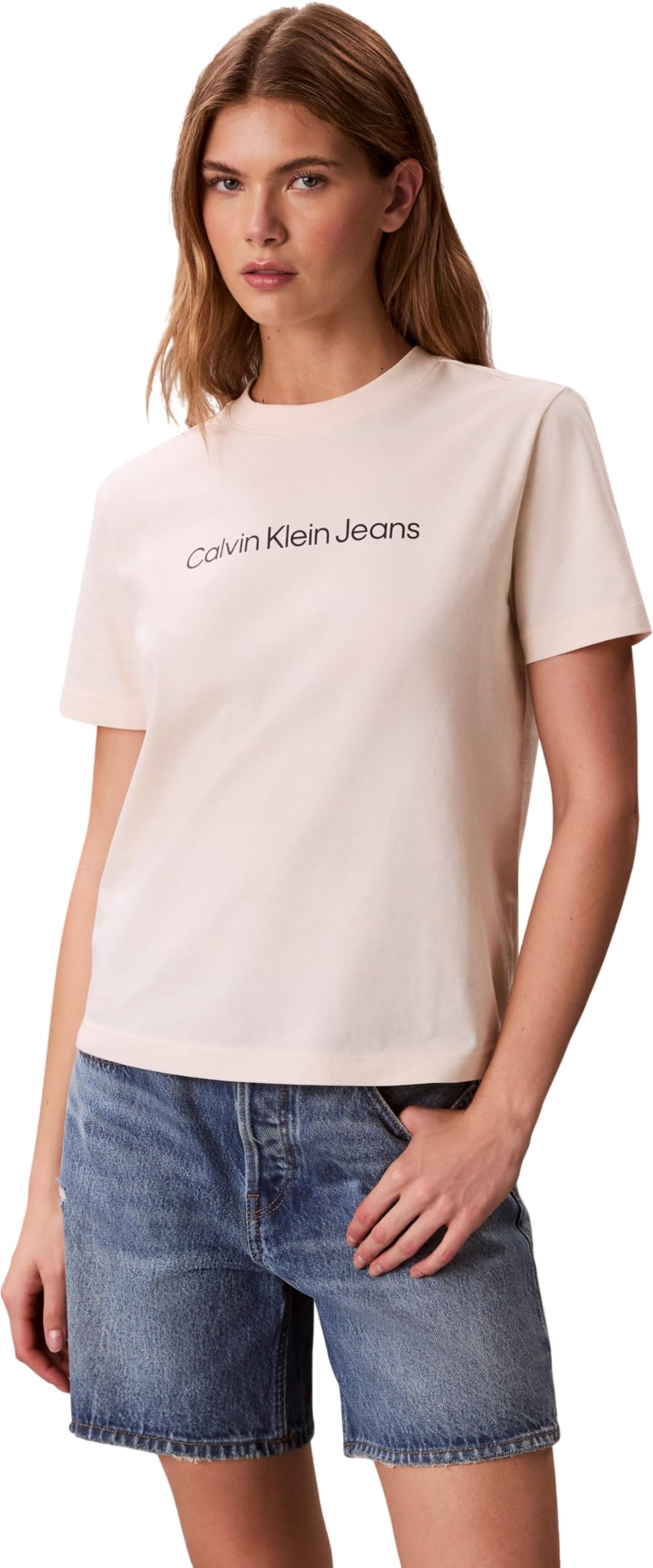 A- INST LOGO CLASSIC TEE SS T-shirt Kadın