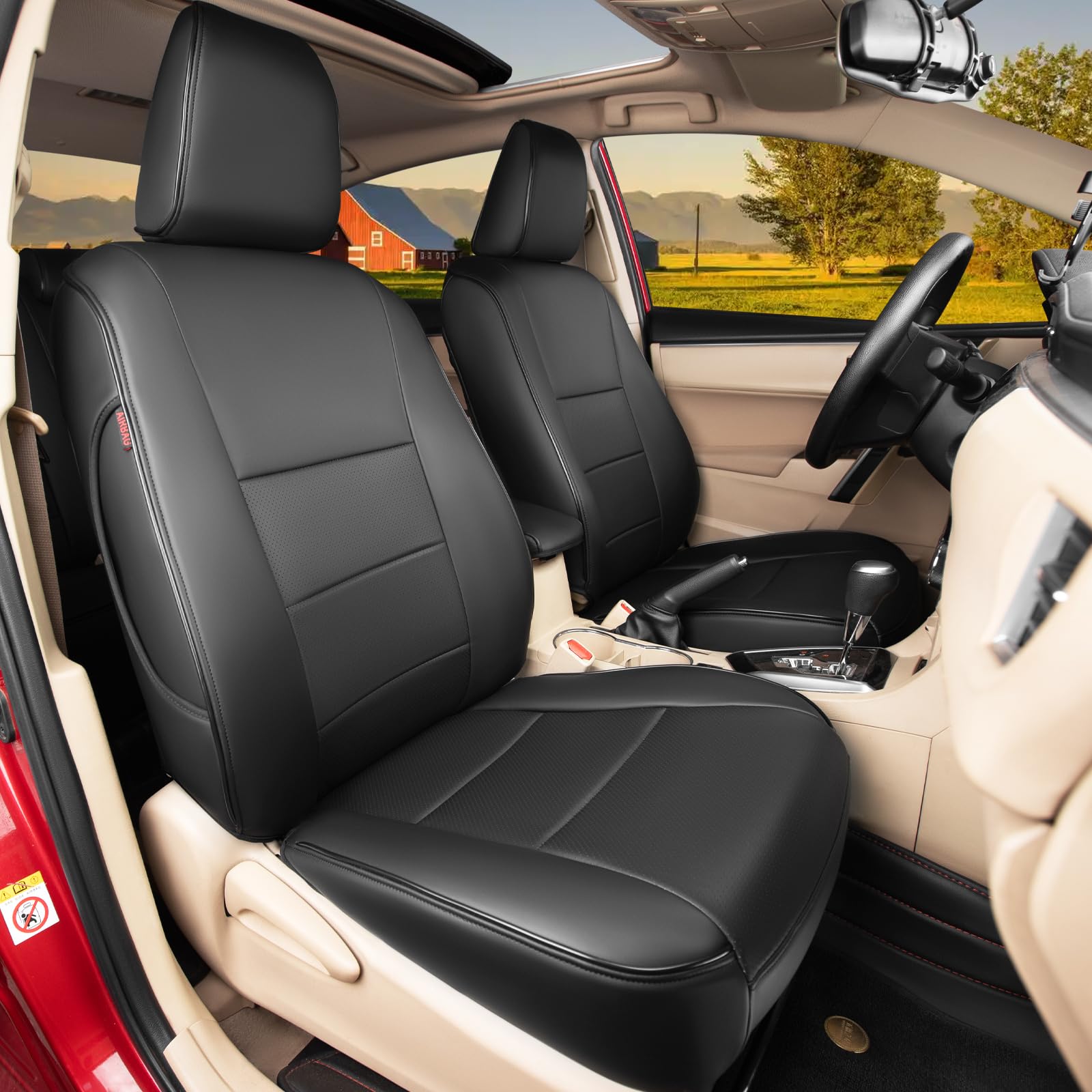 HKZ Custom-Fit Corolla Seat Covers (Black)