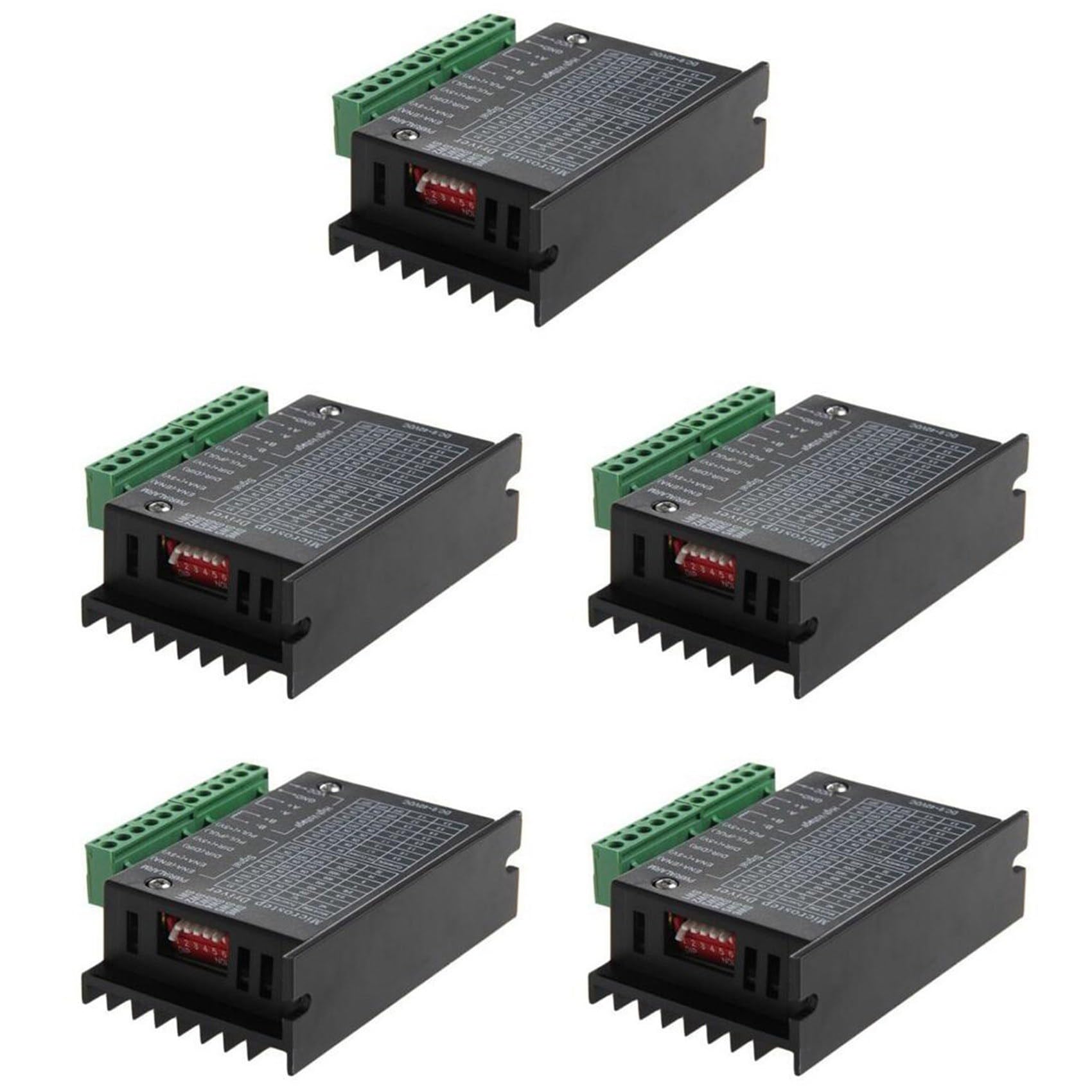 Jnchdghwa As Shown 5X Tb6600 Driver Upgrade 32 Subdivision 42/57/86 Stepper Motor Driver 4.0A 42Vdc Portable Driver