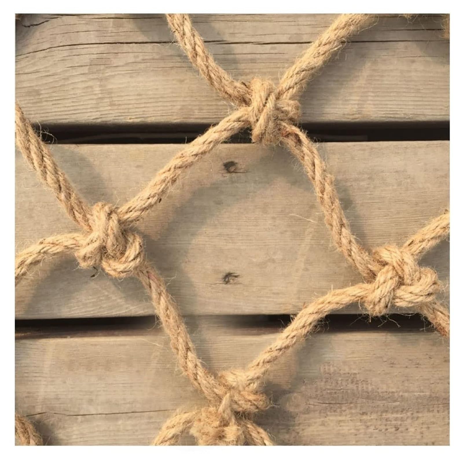 safety net Jute Hemp Rope Net For Safety And Decoration Indoor & Outdoor Use Kids' Climbing Diameter 6mm Spacing 6cm railings(2 * 5m)