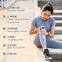 Vista 9 de Dispositivo de terapia de luz roja, 4x808nm+16x650nm, terapia de luz roja infrarroja para alivio del dolor corporal, rodilla, pies, espalda, pierna